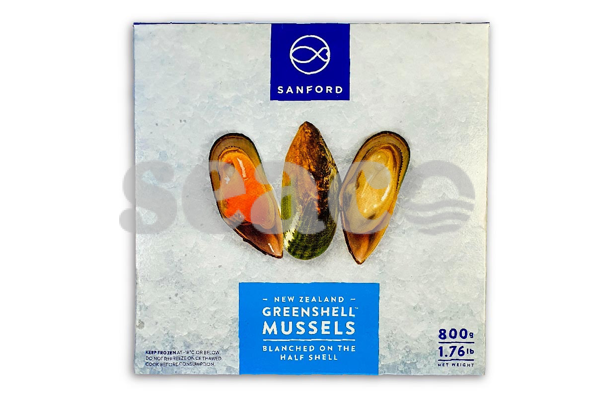 ❄ Mosselen in halve schelp 1kg