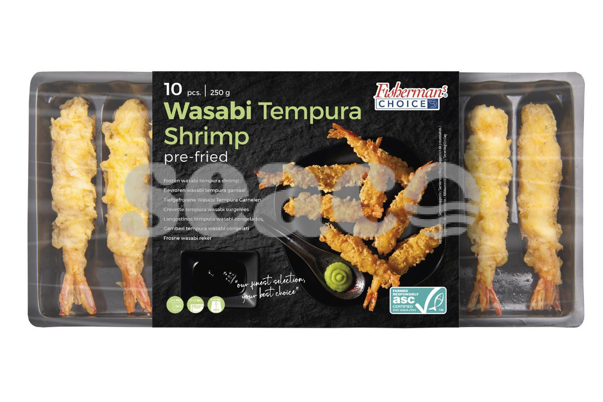 ❄ Garnalen wasabi tempura tray 10st 250g