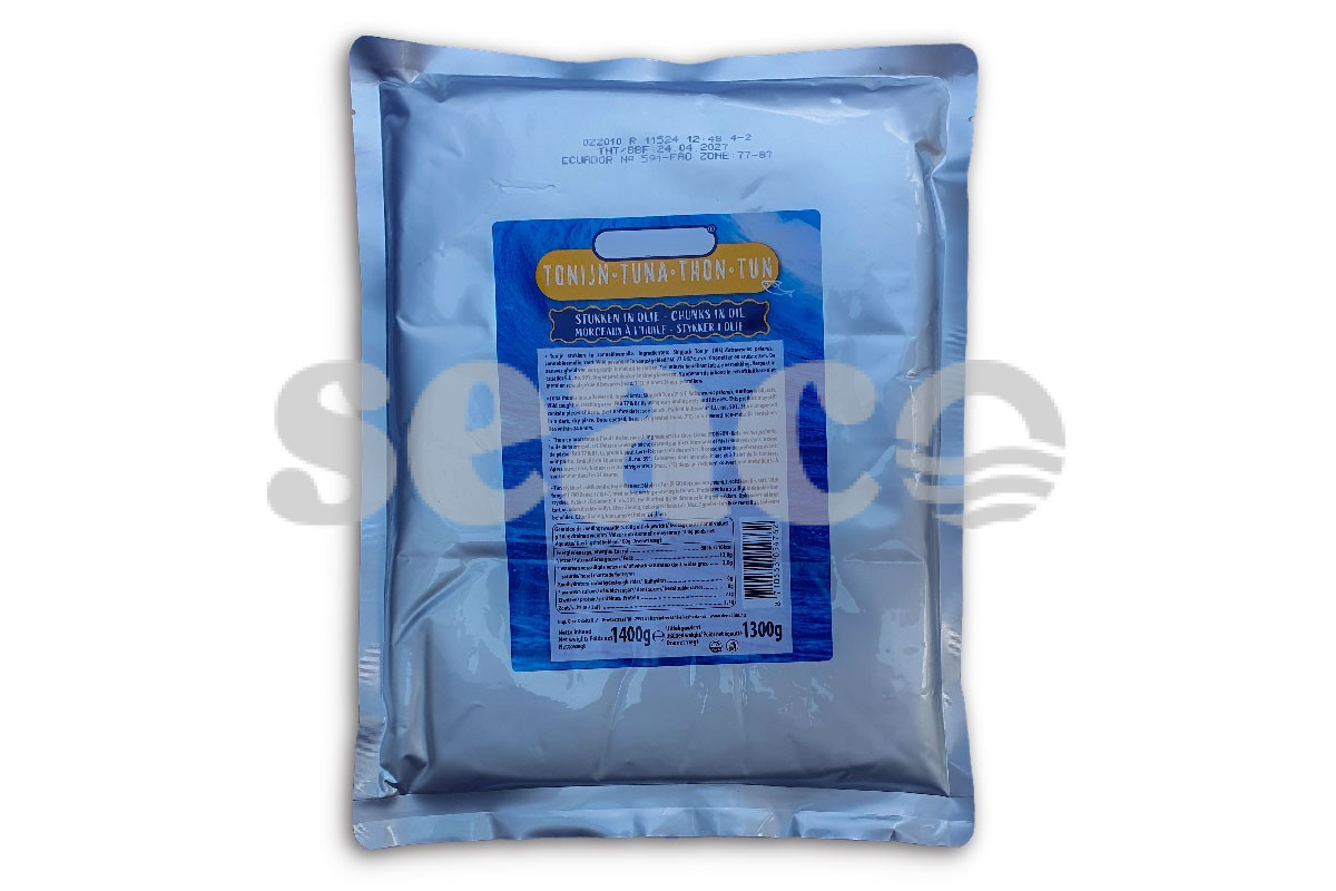 Tonijnchunks in olie zk 1,4kg