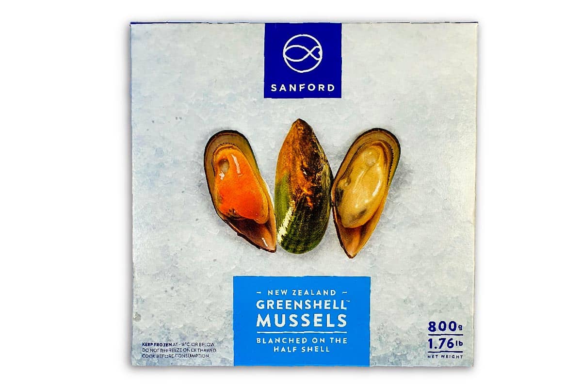 ❄ Mosselen in halve schelp 1kg