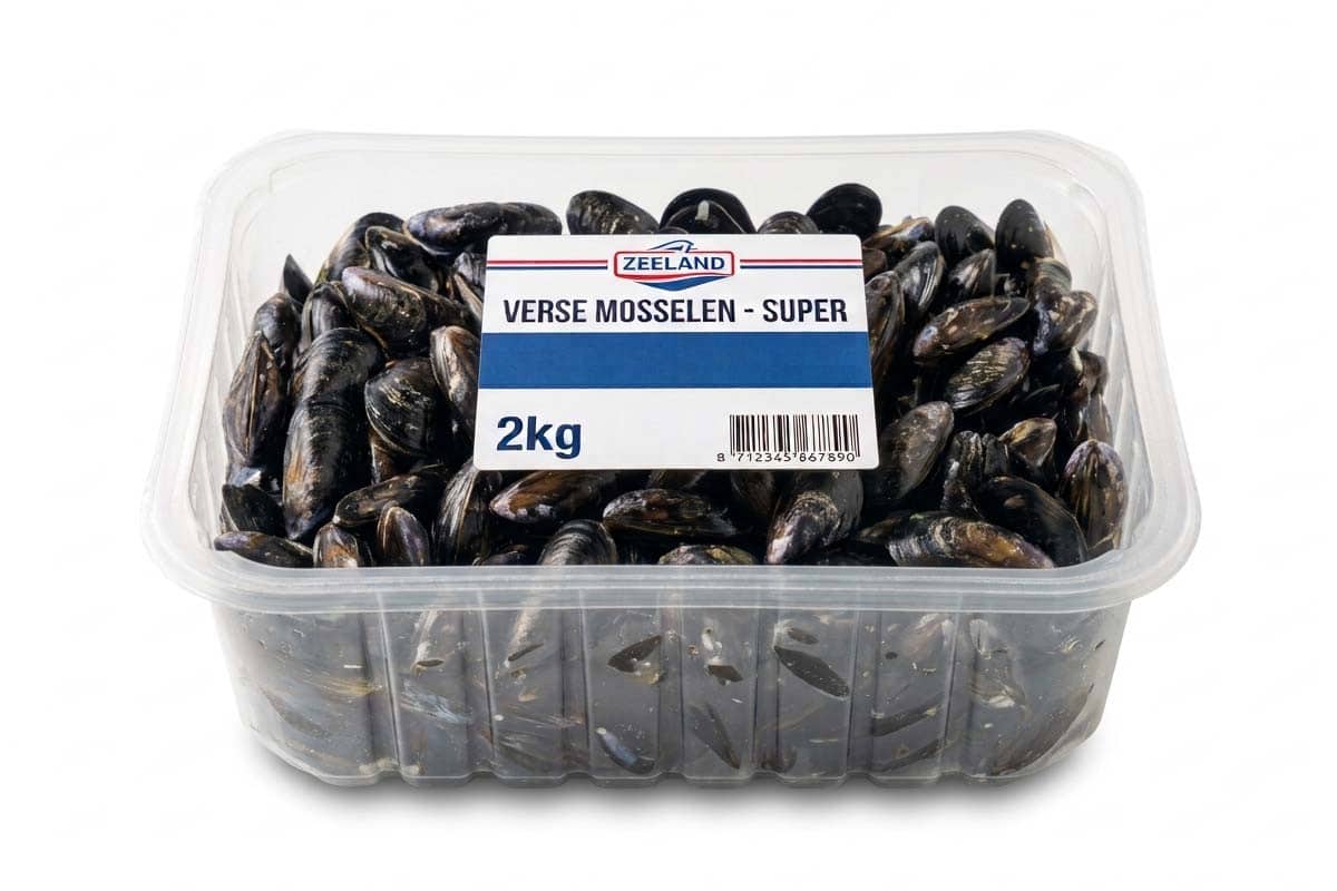 Mosselen super 2kg | 65-75st/kg