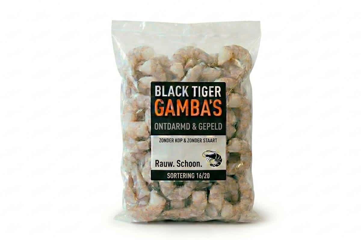 ❄ Gamba black tiger gepeld 16-20 1kg