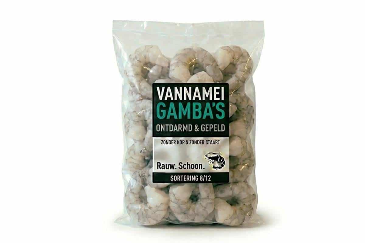 ❄ Gamba vannamei gepeld 8-12 1kg